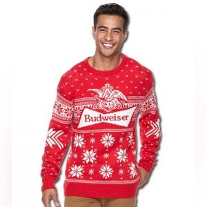 Budweiser Ugly Christmas Sweater Size Large